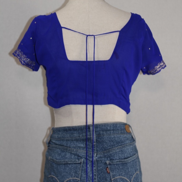 Blue Crop Top - Picture 11 of 12